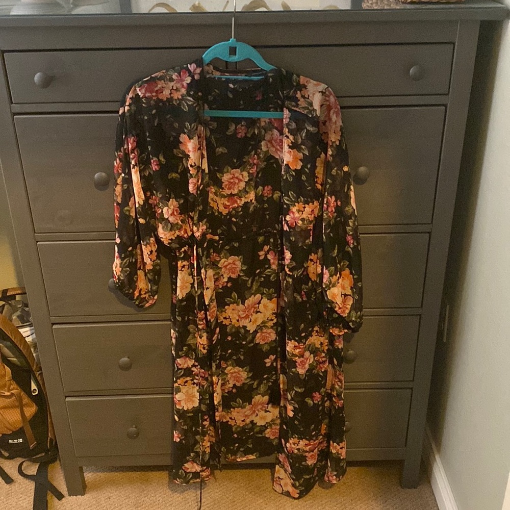 American eagle kimono floral tie close medium